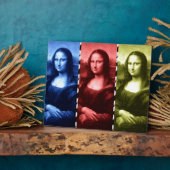 Mona Lisa Animal Print Primary Colors Fotoplatte (Seite)