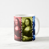 Mona Lisa Animal Print Primary Colors Kaffeetasse (VorderseiteRechts)