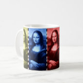 Mona Lisa Animal Print Primary Colors Kaffeetasse (Vorderseite Links)