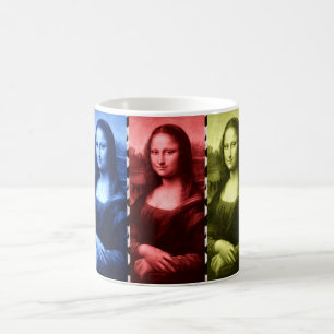 Mona Lisa Animal Print Primary Colors Kaffeetasse