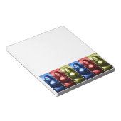 Mona Lisa Animal Print Primary Colors Notizblock (angewinkelt)