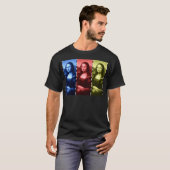 Mona Lisa Animal Print Primary Colors T-Shirt (Vorne ganz)