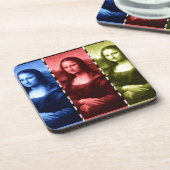 Mona Lisa Animal Print Primary Colors Untersetzer (Linke Seite)