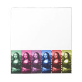 Mona Lisa Animal Print Rainbow Notizblock (Vorderseite)