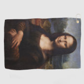 Mona Lisa & Art Golf Handtuch/Leonardo da Vinci Golfhandtuch (Horizontal)