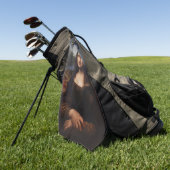 Mona Lisa & Art Golf Handtuch/Leonardo da Vinci Golfhandtuch (Gras)
