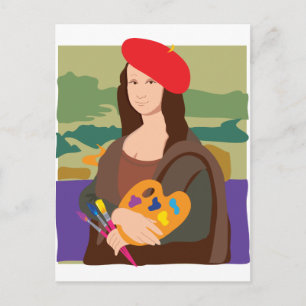 Mona Lisa Artist Postkarte