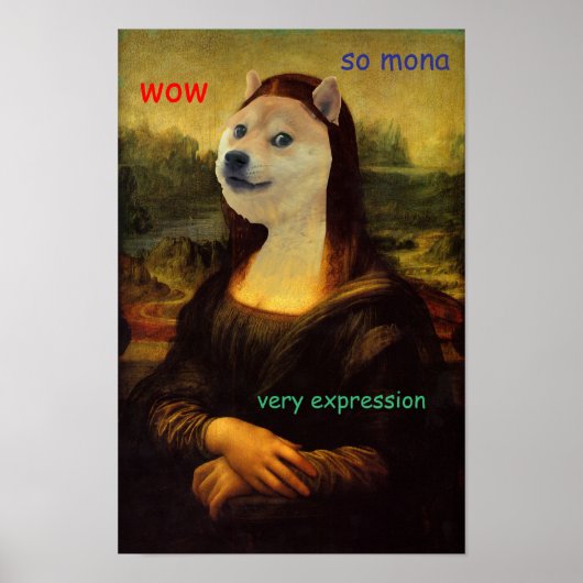 Mona Lisa Artistic Doge Poster (Vorne)