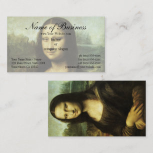 Mona Lisa (auch La Gioconda) von Leonardo da Vinci Visitenkarte