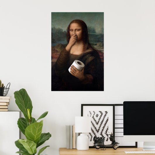 Mona Lisa Badezimmer Poster (Heimbüro)