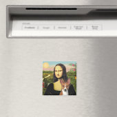 Mona Lisa - Basenji 1 Magnet (In Situ (Geschirrspüler))