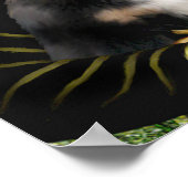 Mona Lisa - Bernese Mountain Dog Puppy Poster (Ecke)