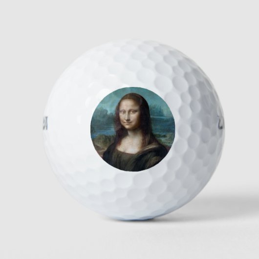 Mona Lisa Berühmte Visuelle Künste Leonardo da Vin Golfball (Vorderseite)