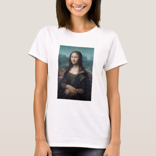 Mona Lisa Berühmte Visuelle Künste Leonardo da Vin T-Shirt (Vorderseite)