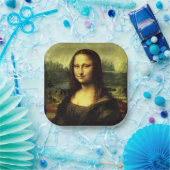 Mona Lisa, berühmtes Bild, Pappteller (Party)