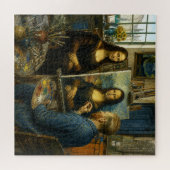 Mona Lisa besucht Vincent van Goghs Studio Puzzle (Horizontal)