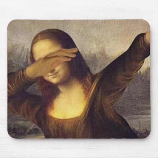 Mona Lisa Betupfen Mousepad (Vorne)