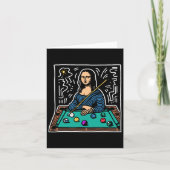 Mona-lisa Billiards - Funny Mona-lisa Pool Billiar Karte (Vorderseite)