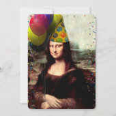 Mona Lisa Birthday Party Einladung (Vorderseite)