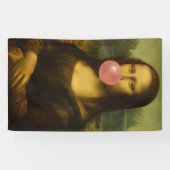 Mona Lisa Blase Pink Bubble Gum Banner (Horizontal)