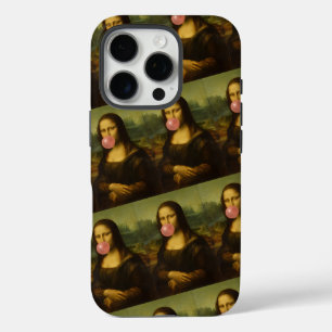 Mona Lisa Blase Pink Bubble Gum iPhone 16 Pro Hülle