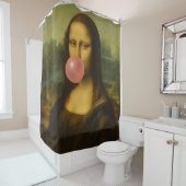 Mona Lisa Blase Pink Bubble Gum Duschvorhang (Beispiel)