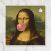 Mona Lisa Blase Pink Bubble Gum Geschenkanhänger (Rückseite)