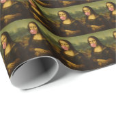 Mona Lisa Blase Pink Bubble Gum Geschenkpapier (Rolleneckpunkt)