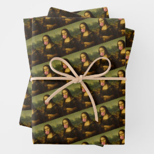 Mona Lisa Blase Pink Bubble Gum Geschenkpapier Set