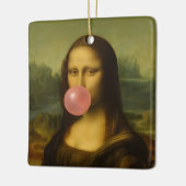 Mona Lisa Blase Pink Bubble Gum Keramikornament (Links)