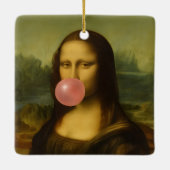 Mona Lisa Blase Pink Bubble Gum Keramikornament (Rückseite)