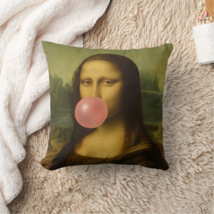 Mona Lisa Blase Pink Bubble Gum Kissen