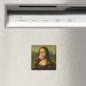 Mona Lisa Blase Pink Bubble Gum Magnet (In Situ (Geschirrspüler))