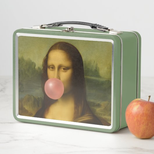 Mona Lisa Blase Pink Bubble Gum Metall Brotdose (Beispiel)