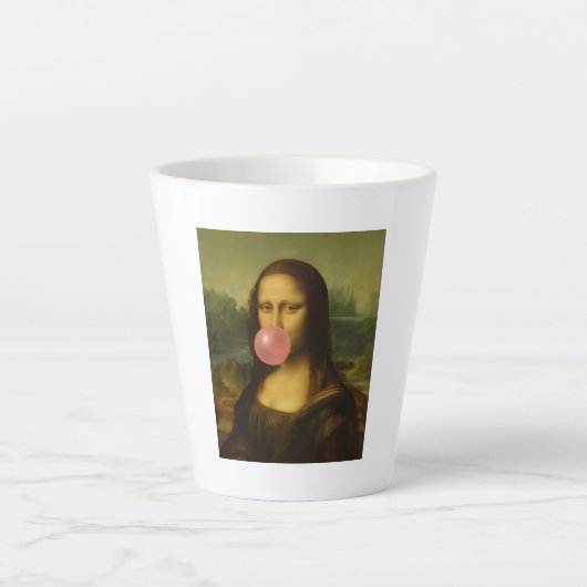Mona Lisa Blase Pink Bubble Gum Milchtasse (Vorderseite)