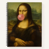 Mona Lisa Blase Pink Bubble Gum Notizblock (Vorderseite)
