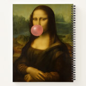 Mona Lisa Blase Pink Bubble Gum Notizblock (Rückseite)