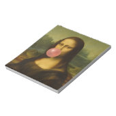 Mona Lisa Blase Pink Bubble Gum Notizblock (Rotiert)