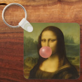 Mona Lisa Blase Pink Bubble Gum Schlüsselanhänger (Vorderseite)