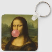 Mona Lisa Blase Pink Bubble Gum Schlüsselanhänger (Rückseite)