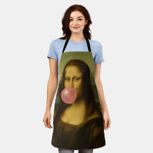 Mona Lisa Blase Pink Bubble Gum Schürze