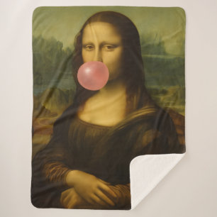 Mona Lisa Blase Pink Bubble Gum Sherpadecke