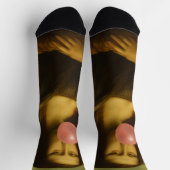 Mona Lisa Blase Pink Bubble Gum Socken (Oben)