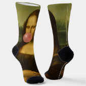 Mona Lisa Blase Pink Bubble Gum Socken (Gewinkelt)