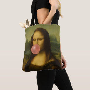 Mona Lisa Blase Pink Bubble Gum Tasche
