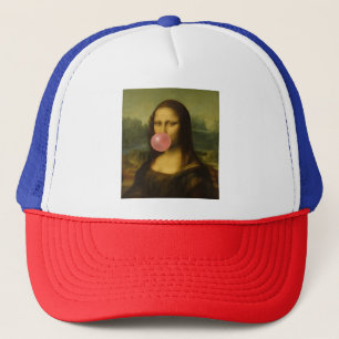 Mona Lisa Blase Pink Bubble Gum Truckerkappe