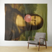 Mona Lisa Blase Pink Bubble Gum Wandteppich (Beispiel (Horizontal))