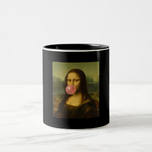 Mona Lisa Blase Pink Bubble Gum Zweifarbige Tasse
