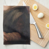 Mona Lisa Blasst Pink Bubble gum Geschirrtuch (Viertel Falte)