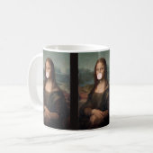 Mona Lisa Blasst Pink Bubble gum Kaffeetasse (Vorderseite Links)